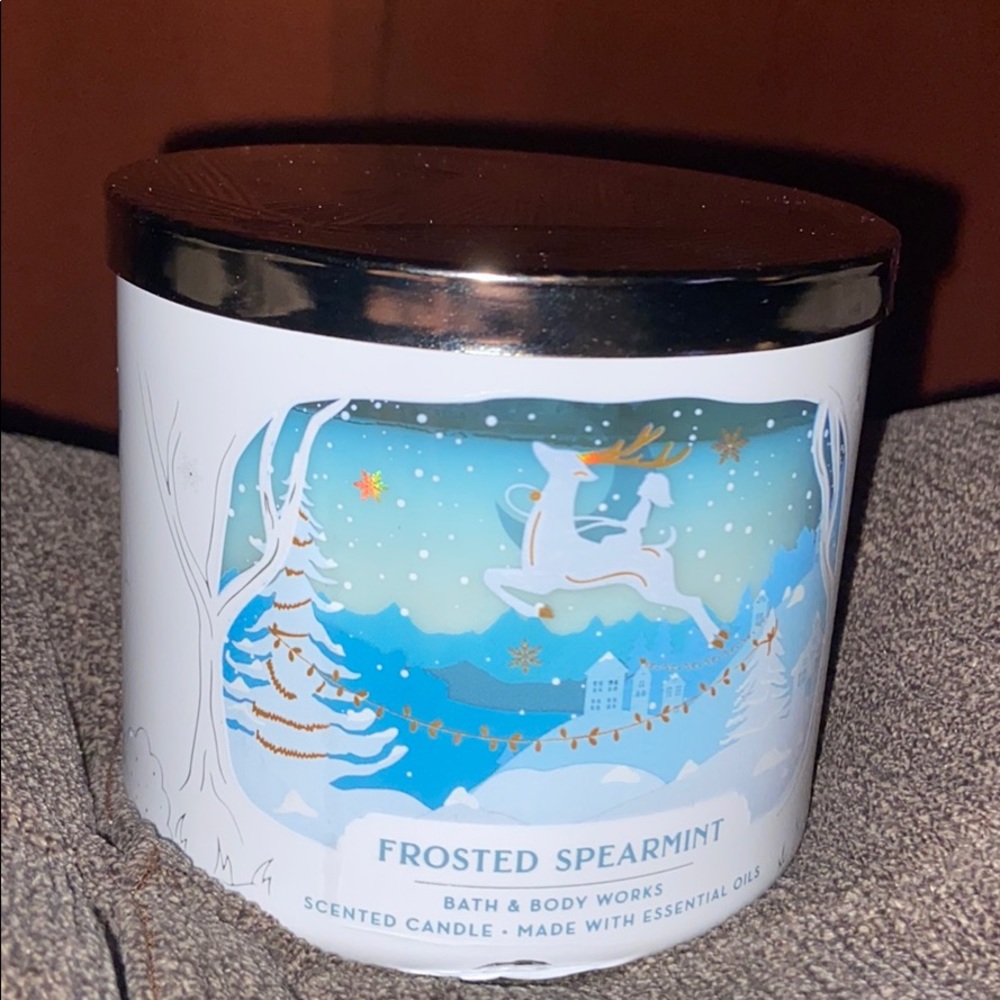 Bath and Body Works Frosted Spearmint Candle